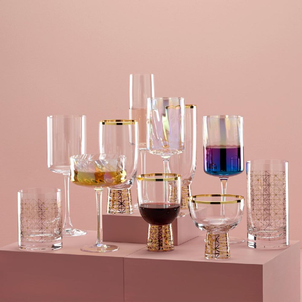 Cambridge Silversmiths Tuscany Classics Iridescent Set Of 4 Glasses - Red Wine