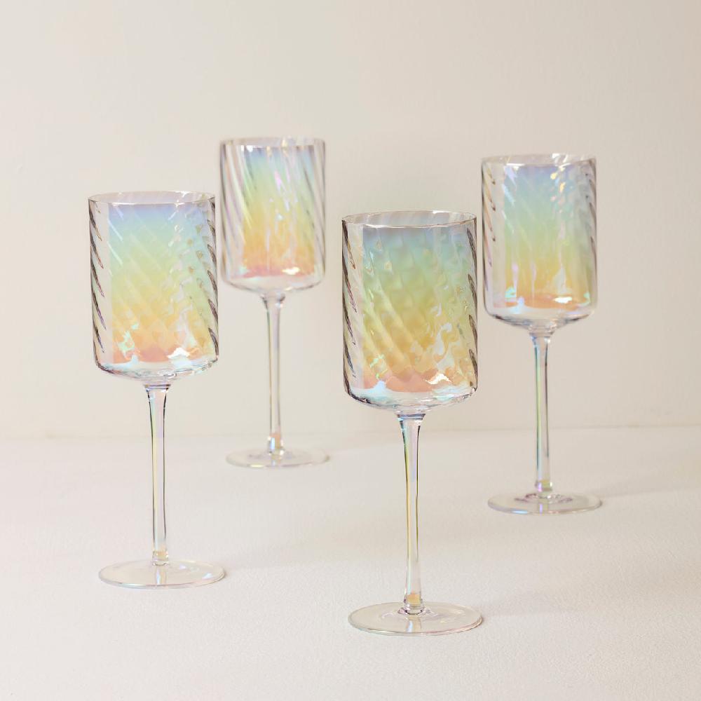 cambridge silversmiths Tuscany Classics Iridescent Set of 4 Glasses - Red Wine