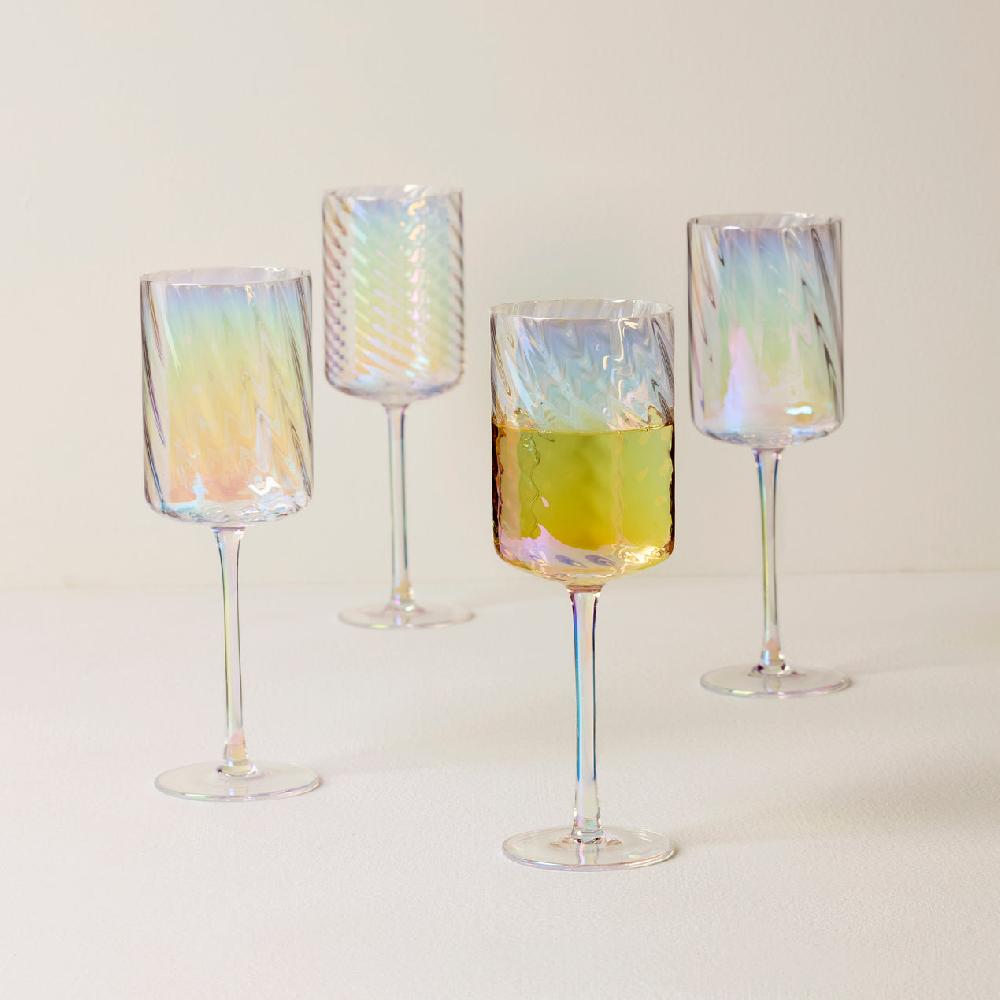 Cambridge Silversmiths Tuscany Classics Iridescent Set Of 4 Glasses - White Wine