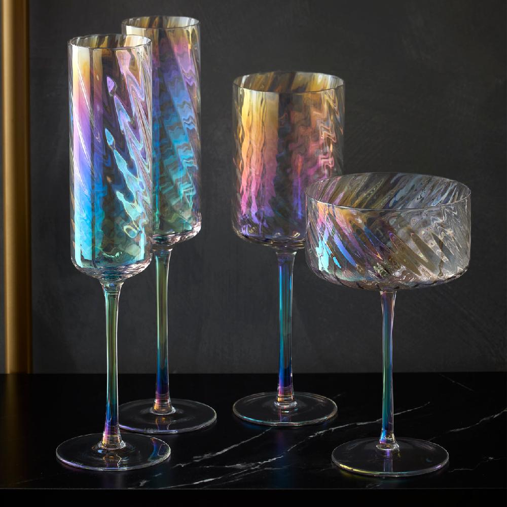 Cambridge Silversmiths Tuscany Classics Iridescent Set Of 4 Glasses - White Wine