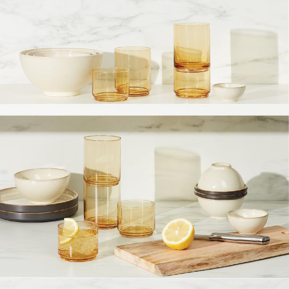 Cambridge Silversmiths Tuscany Classics Stackable 4-Piece Short Glasses