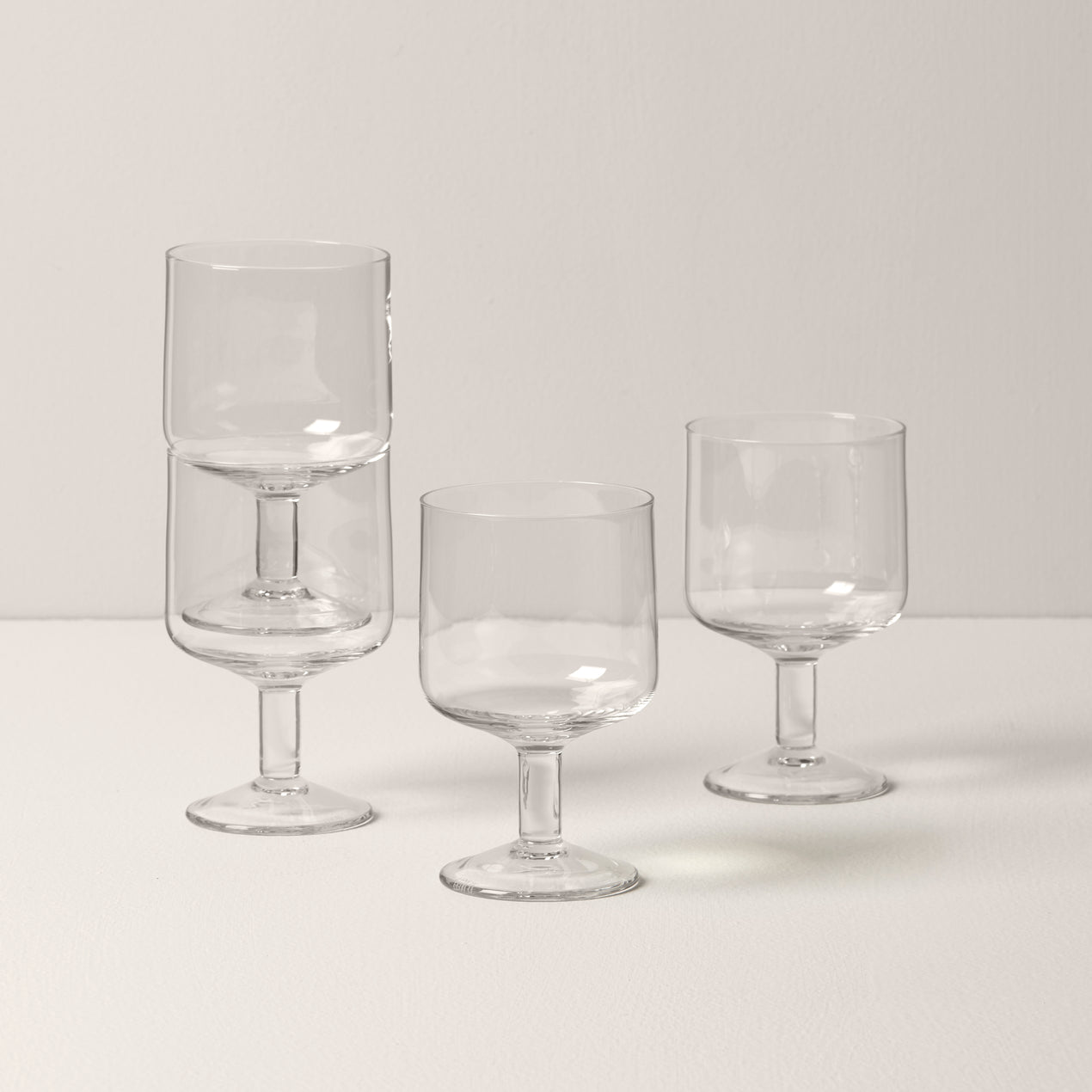 cambridge silversmiths Tuscany Classics Stackable 4-Piece Wine Glass Set