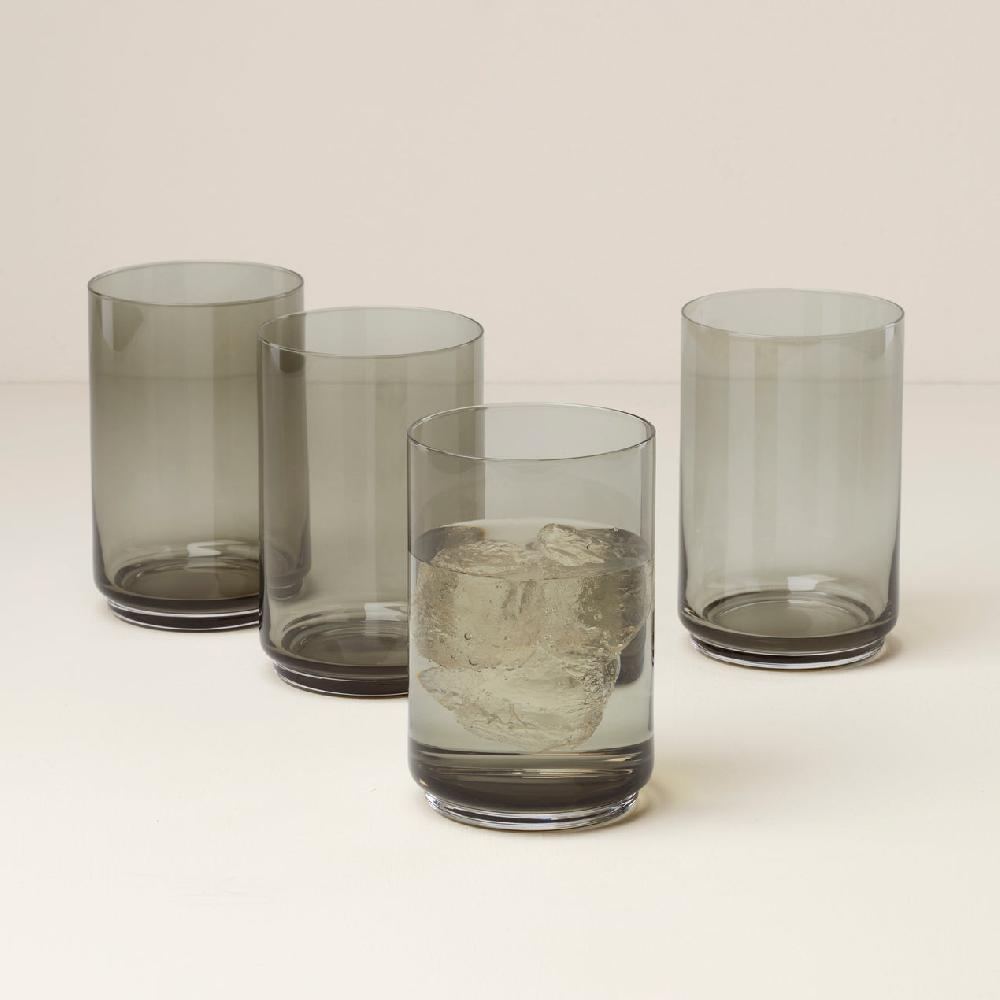 Cambridge Silversmiths Tuscany Classics Stackable Coolers Set Of 4 Smoke