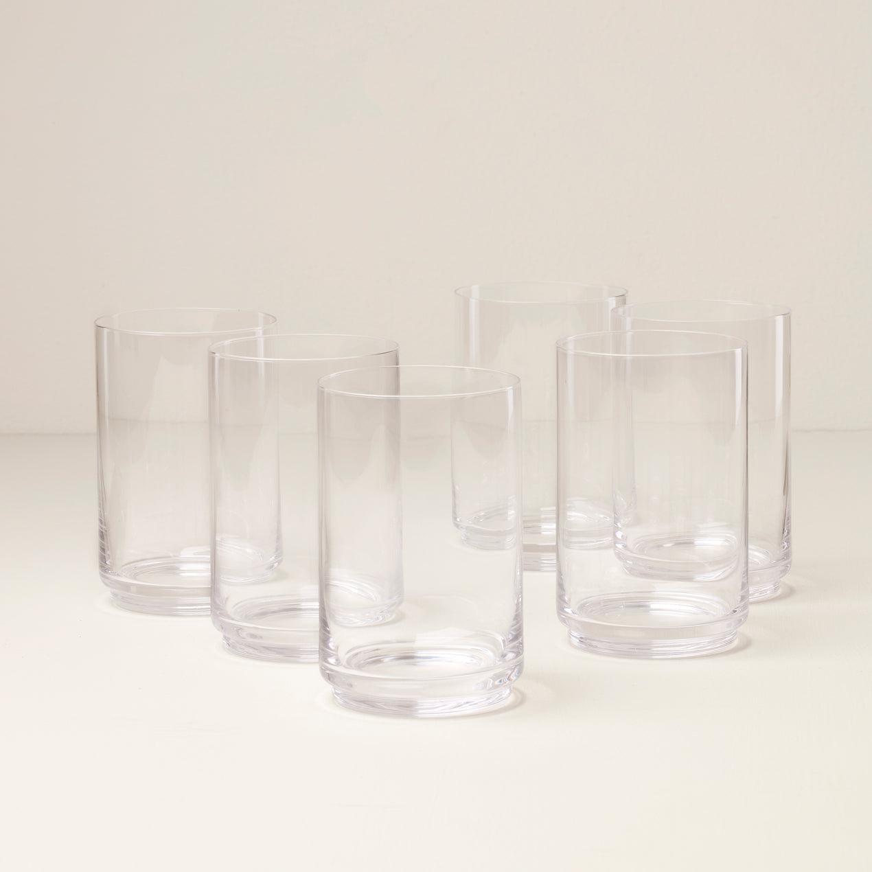 cambridge silversmiths Tuscany Classics Stackable Glass Coolers Set of 6