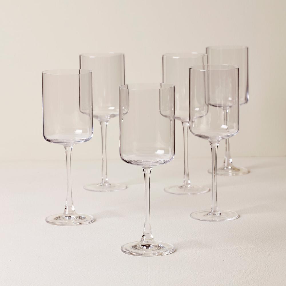 cambridge silversmiths Tuscany Classics Straight Set of 6 Wine Glasses - Red