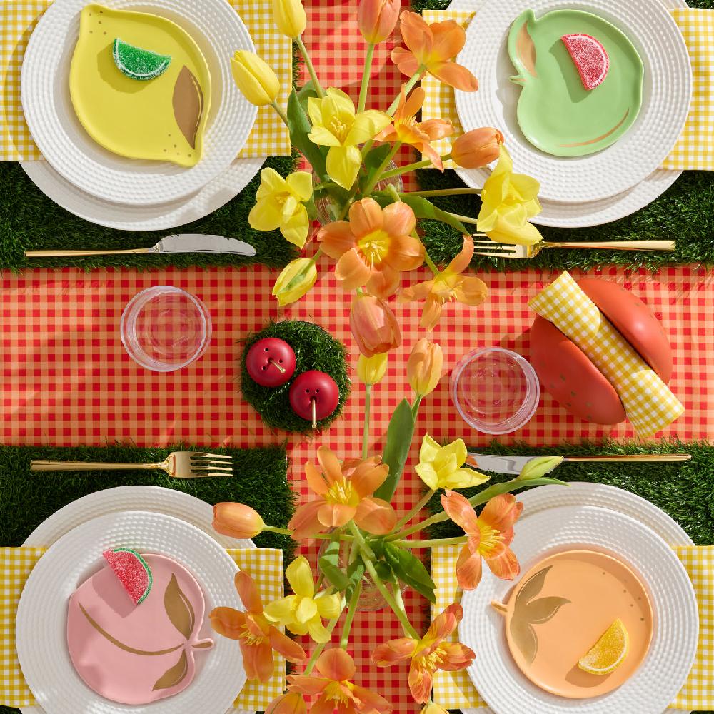 Cambridge Silversmiths Tutti Fruity Tidbit Plates Set Of 4