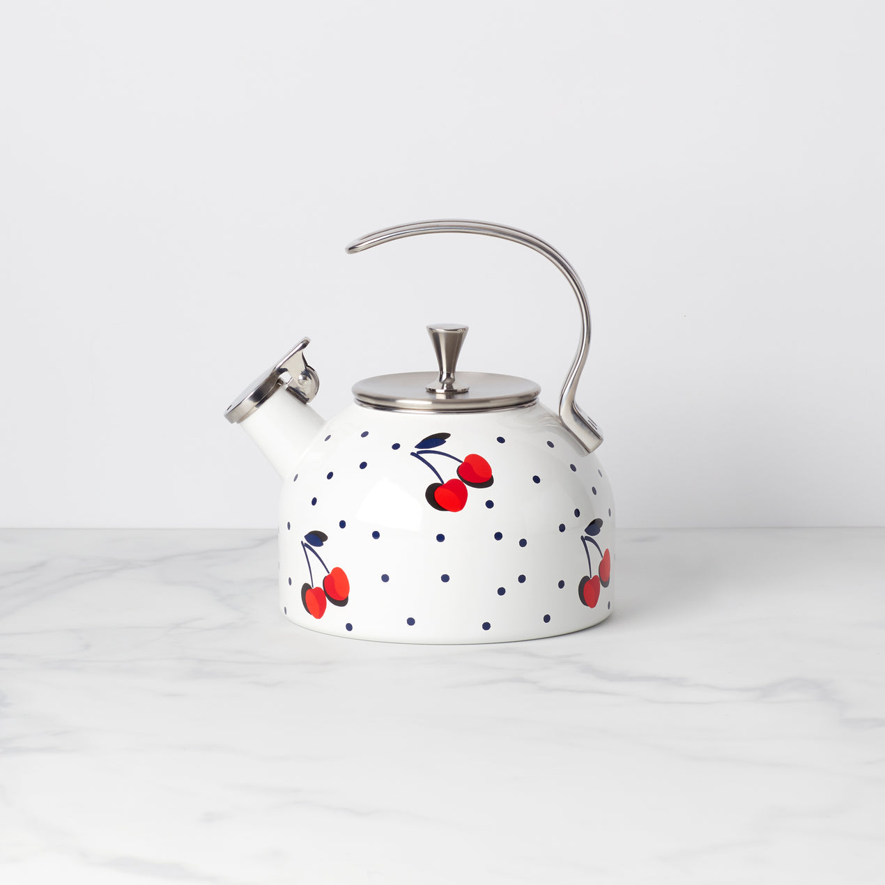 cambridge silversmiths Vintage Cherry Dot Tea Kettle