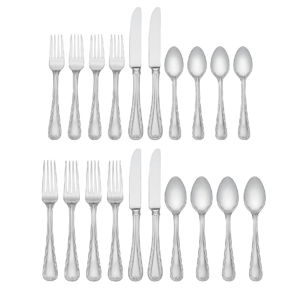 Cambridge Silversmiths Vintage Jewel 20-Piece Flatware Set