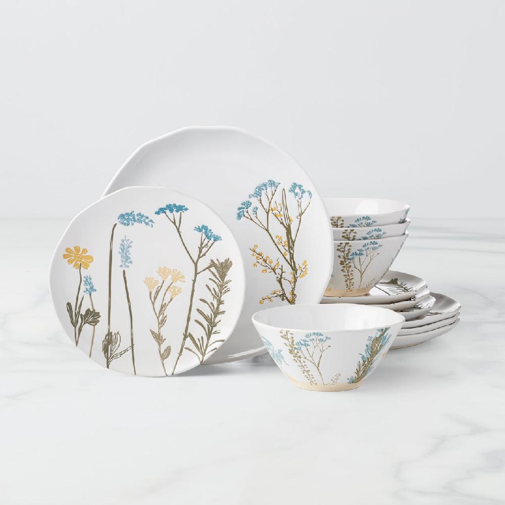 cambridge silversmiths Wildflowers 12-Piece Dinnerware Set