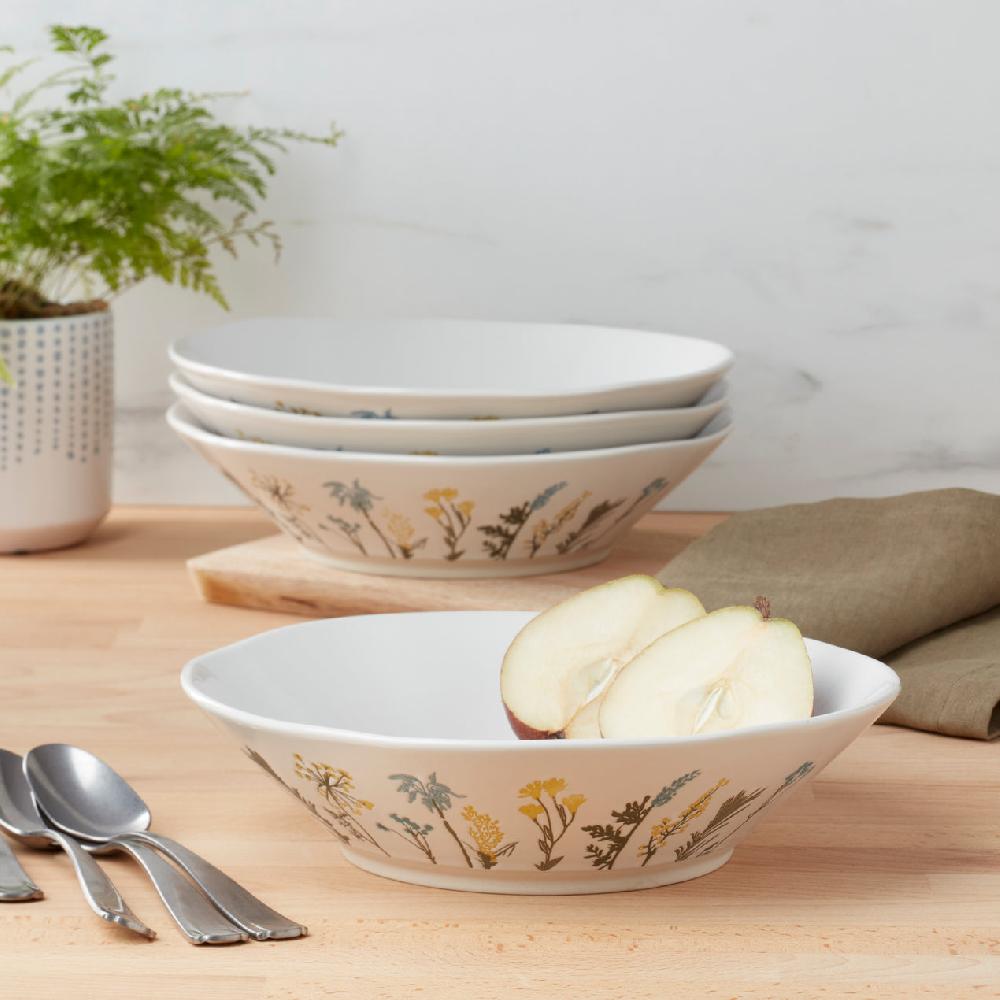 Cambridge Silversmiths Wildflowers Dinner Bowls Set Of 4