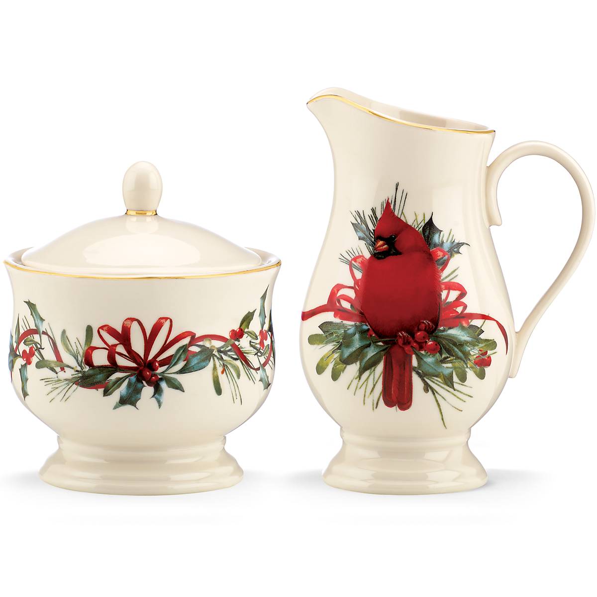 Cambridge Silversmiths Winter Greetings Sugar & Creamer Set