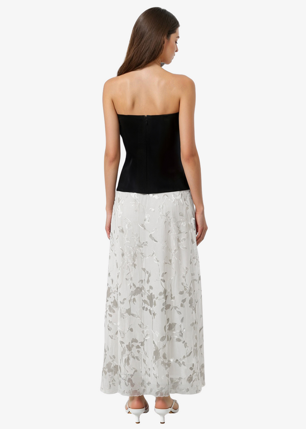 Cami Nyc Almira Strapless Dress Black/Macadamia