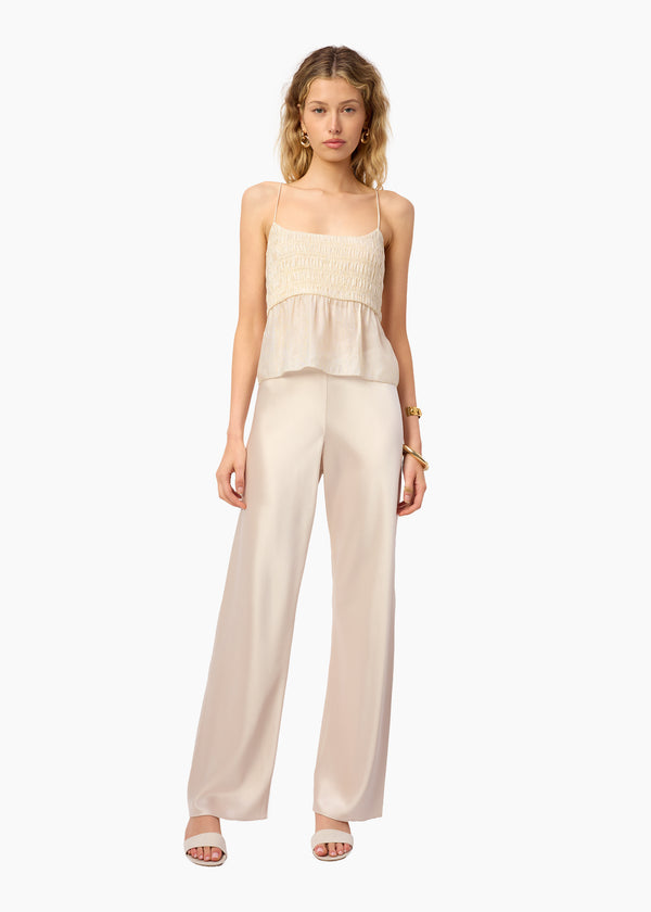 Cami Nyc Alysin Metallic Silk Camisole Cream