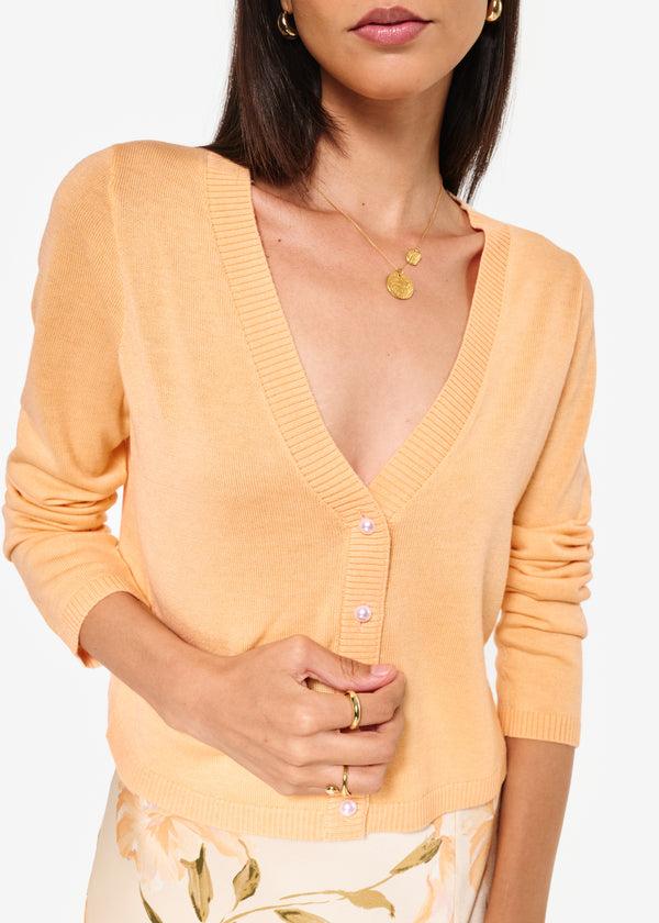Cami Nyc Asti Cardigan Cantaloupe