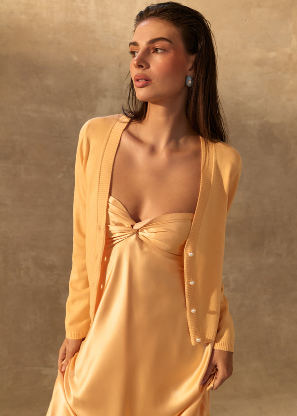 cami nyc Asti Cardigan Cantaloupe