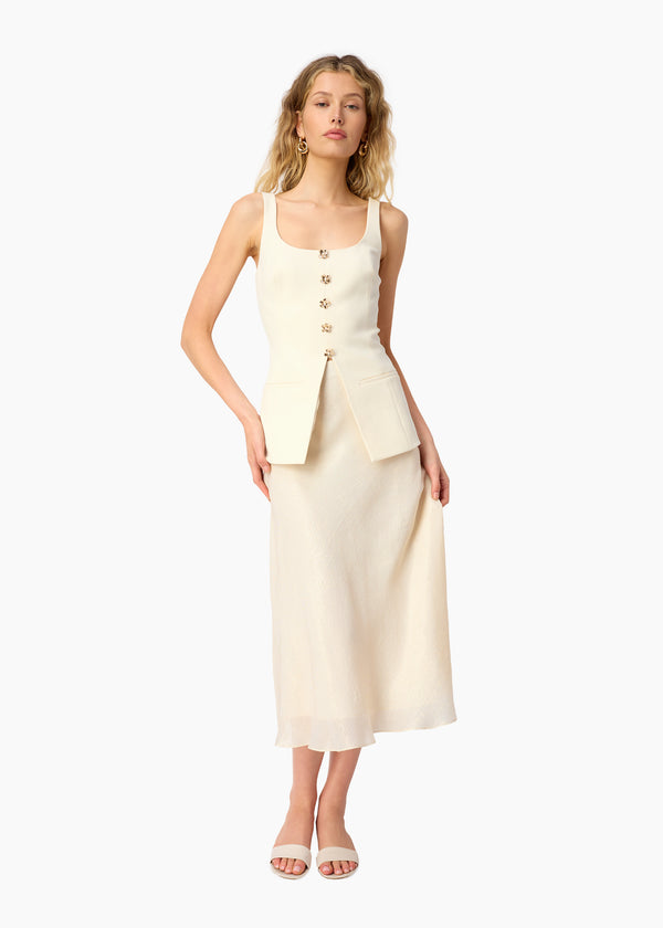 Cami Nyc Audra Corset Top Cream