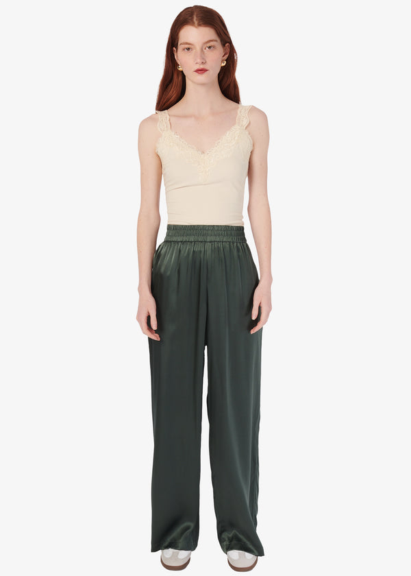 Cami Nyc Bleecker Silk Pant Thyme