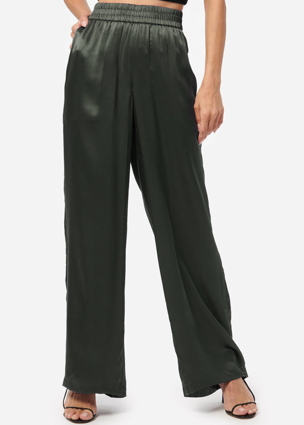 cami nyc Bleecker Silk Pant Thyme