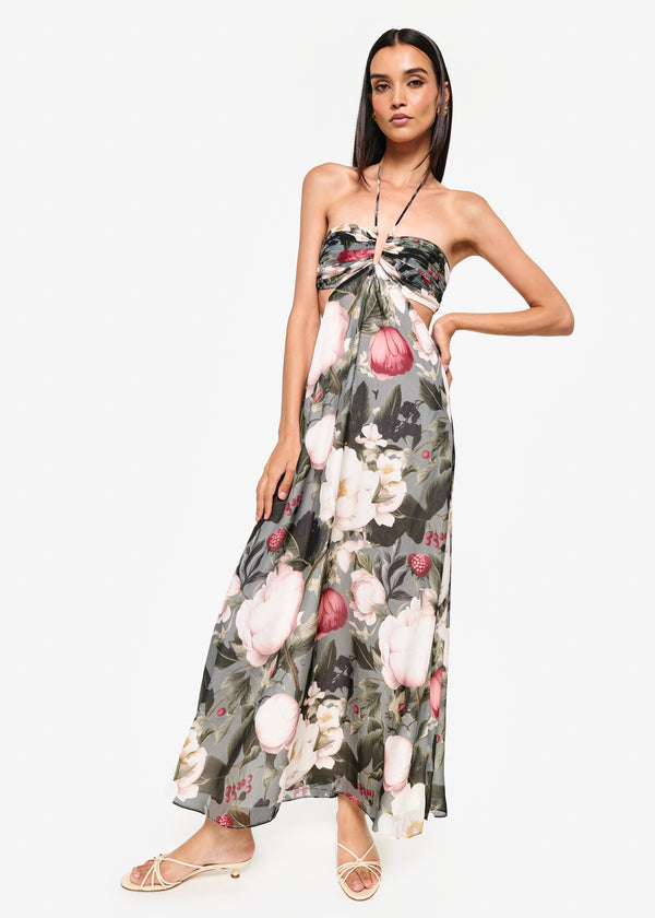 Cami Nyc Calliope Chiffon Maxi Dress Bayou Bloom