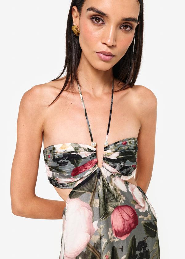 Cami Nyc Calliope Chiffon Maxi Dress Bayou Bloom