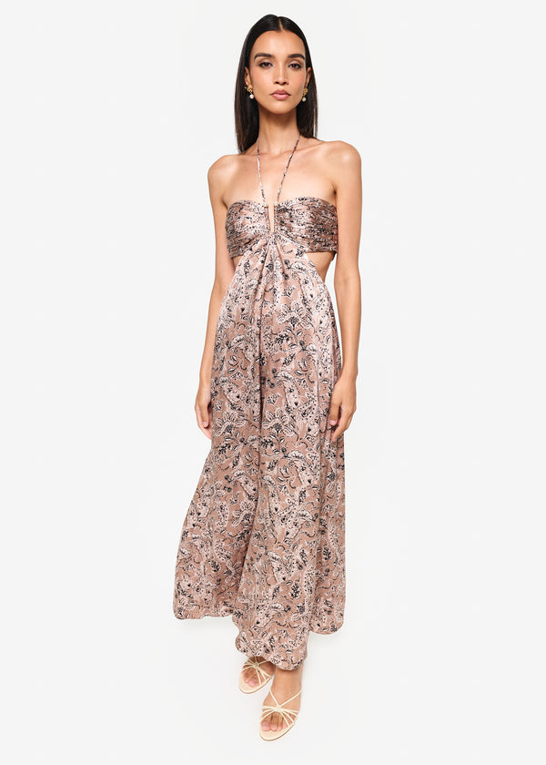 cami nyc Calliope Maxi Dress Neutral Paisley