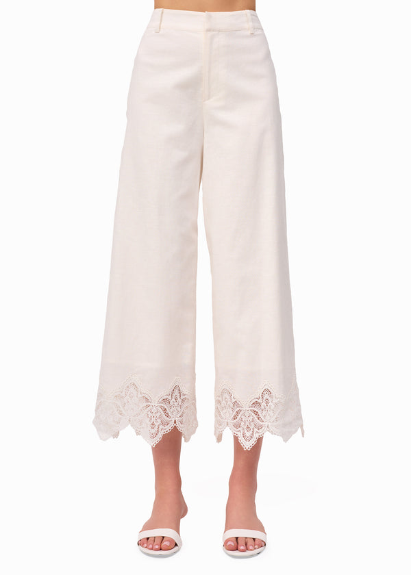 cami nyc Cassia High Rise Linen Pant Macadamia