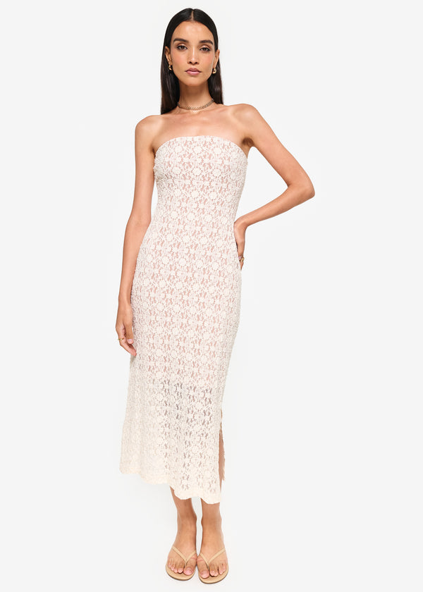 Cami Nyc Castela Stretch Lace Dress Bone