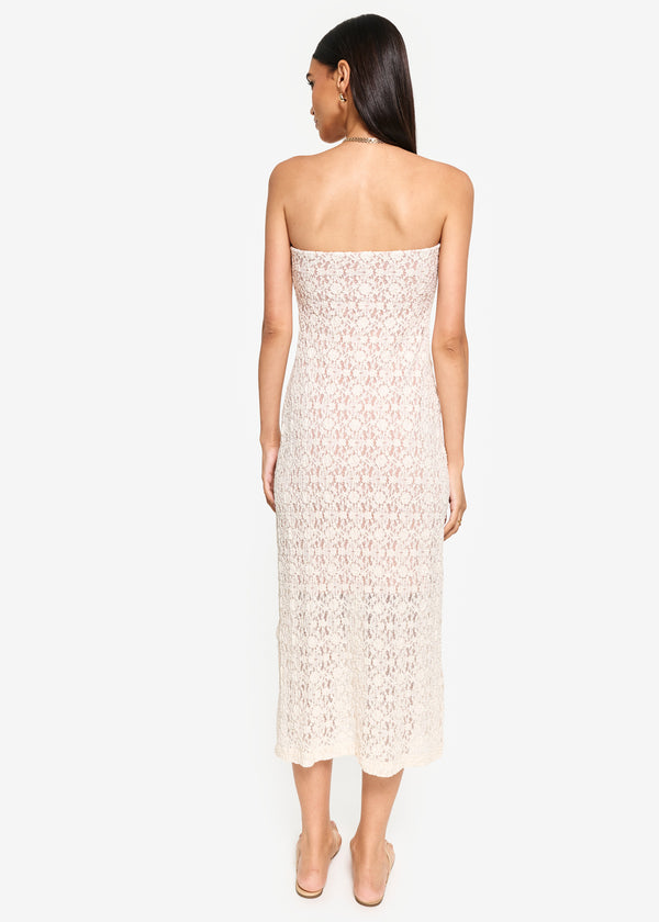 Cami Nyc Castela Stretch Lace Dress Bone