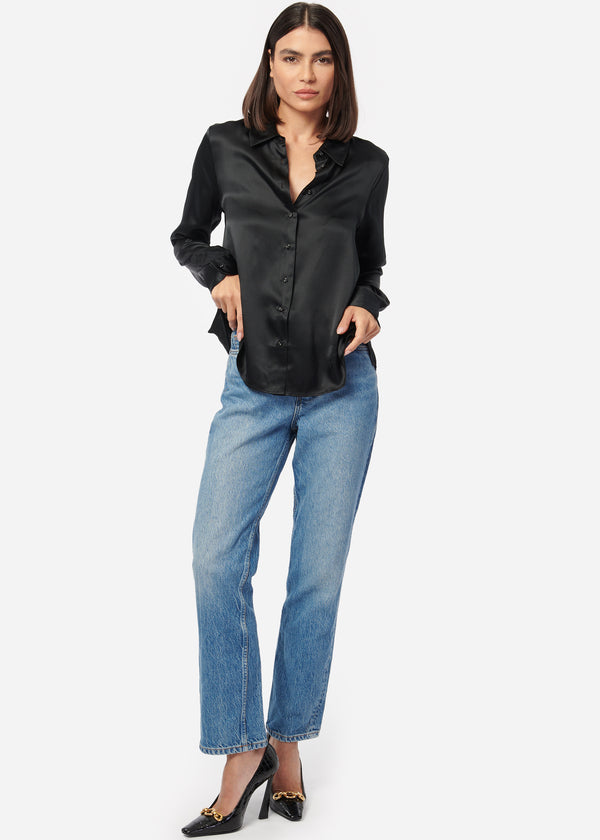 Cami Nyc Crosby Silk Blouse Black