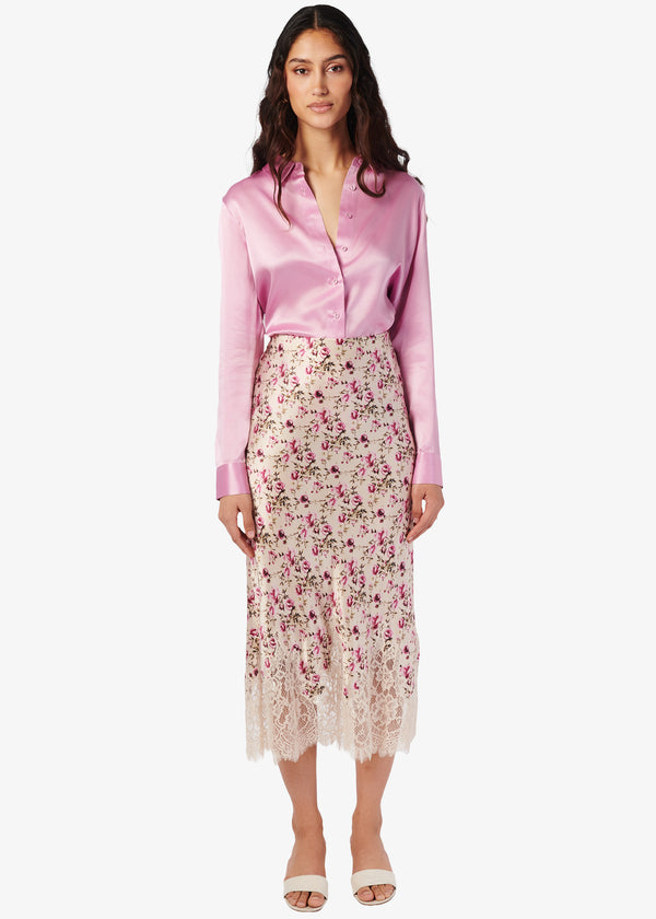 Cami Nyc Crosby Silk Blouse Camellia
