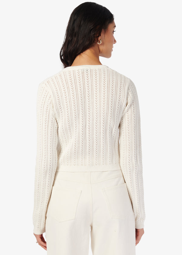 Cami Nyc Dresden Cropped Cardigan Macadamia