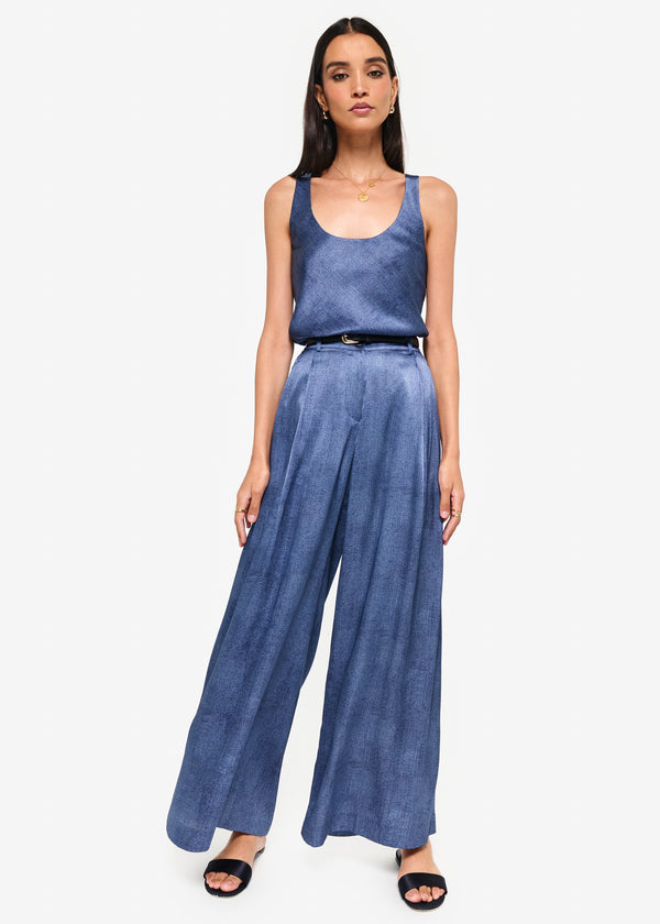 Cami Nyc Fabian High Rise Charmeuse Pant Raw Denim