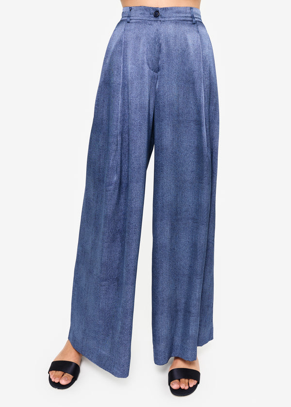 cami nyc Fabian High Rise Charmeuse Pant Raw Denim