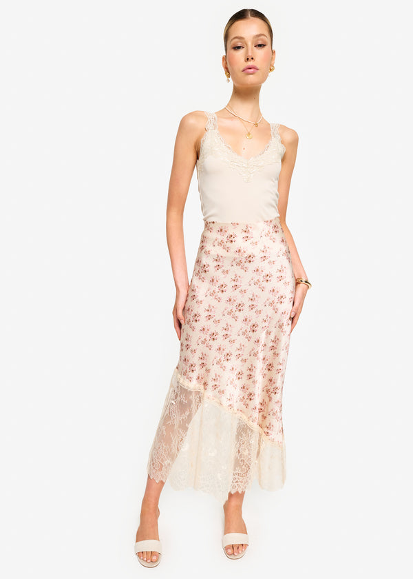 Cami Nyc Florian Hammered Silk Skirt Dutch Fields