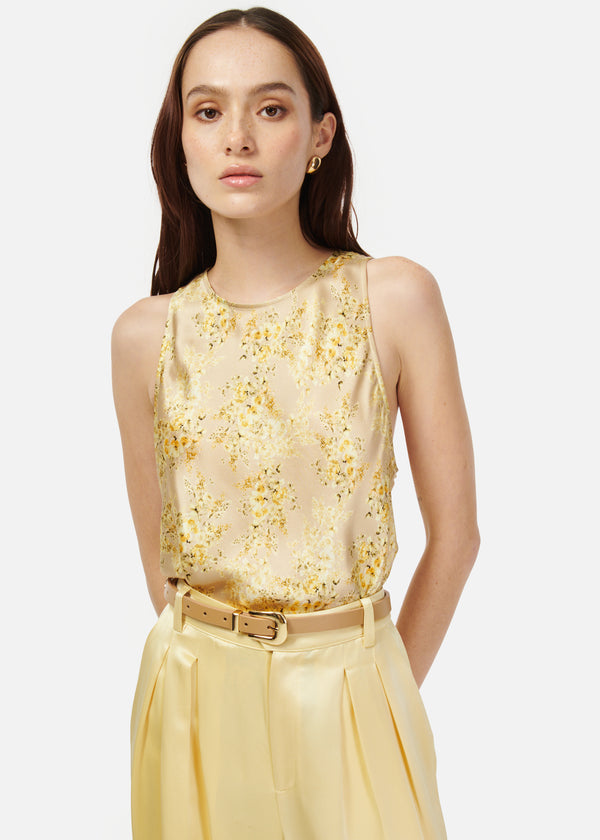 cami nyc Floriana Camisole Yellow Primavera