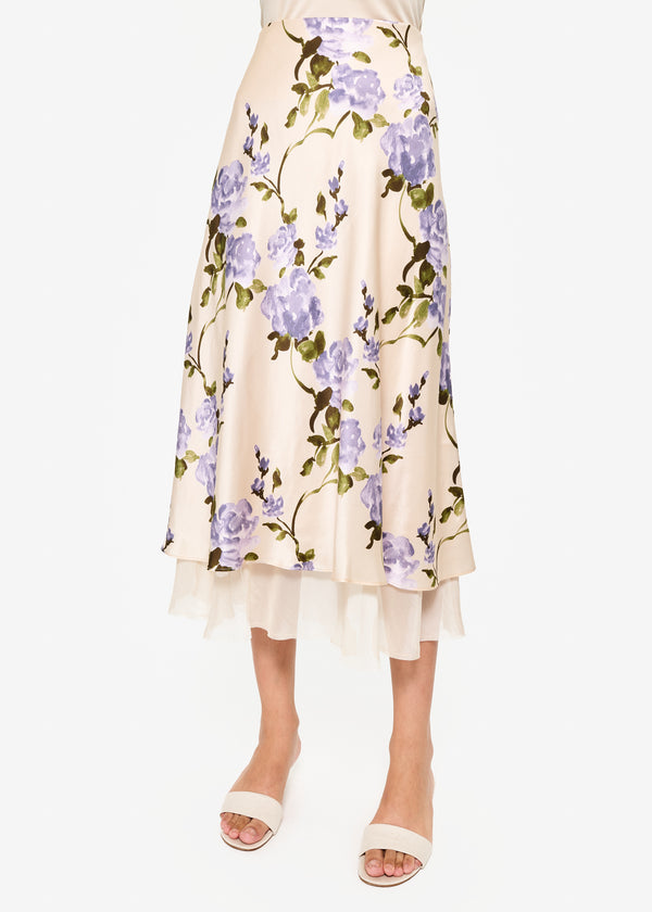 cami nyc Genoa Skirt MoonflowerWatercolor