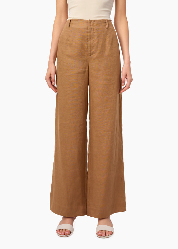 cami nyc Iracemi High Rise Linen Pant Butterscotch
