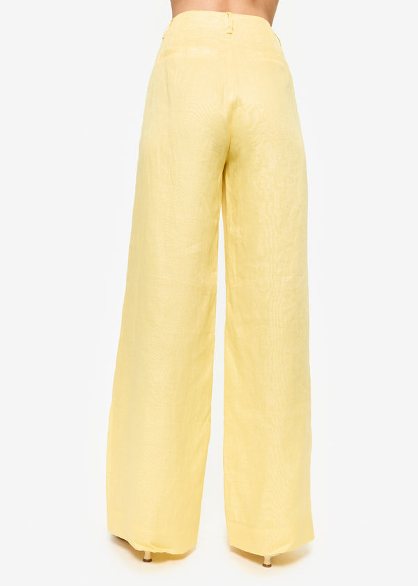 Cami Nyc Iracemi High Rise Linen Pant Yuzu