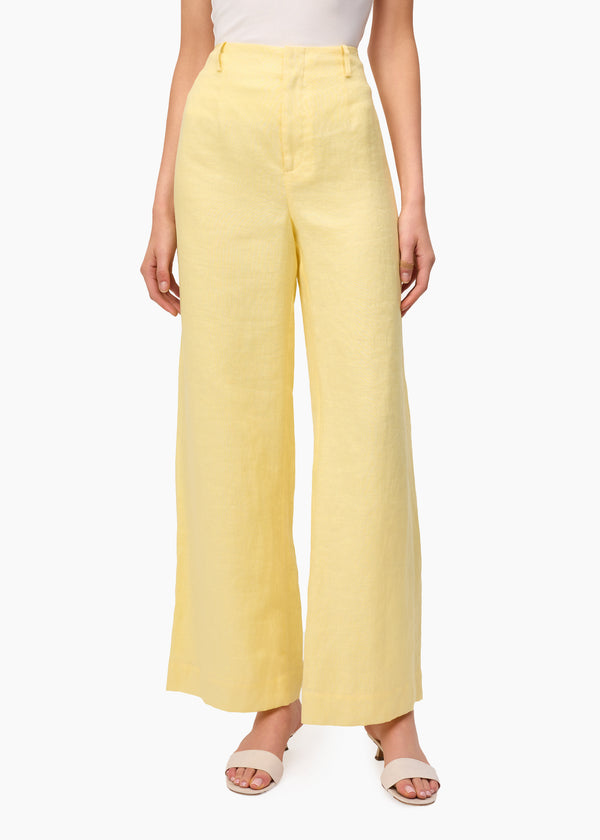 cami nyc Iracemi High Rise Linen Pant Yuzu