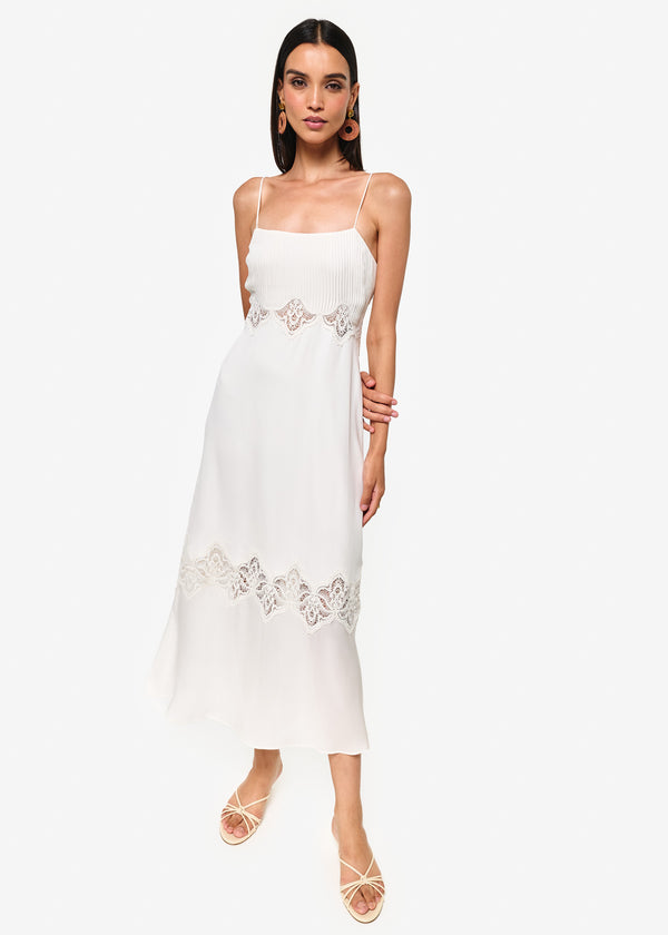 cami nyc Isadora Midi Dress Macadamia
