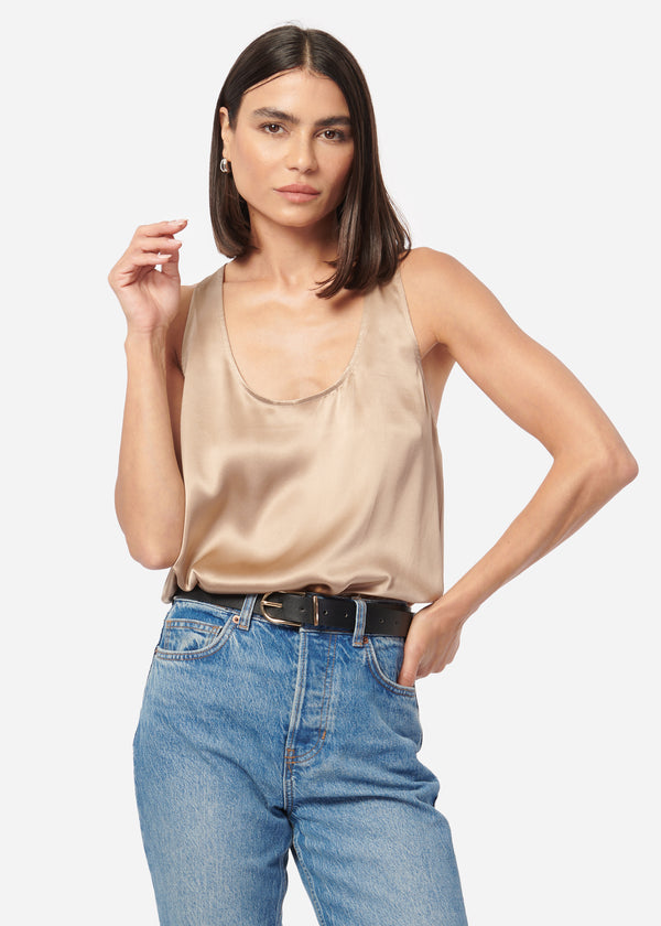 cami nyc Jane Silk Cami Champagne
