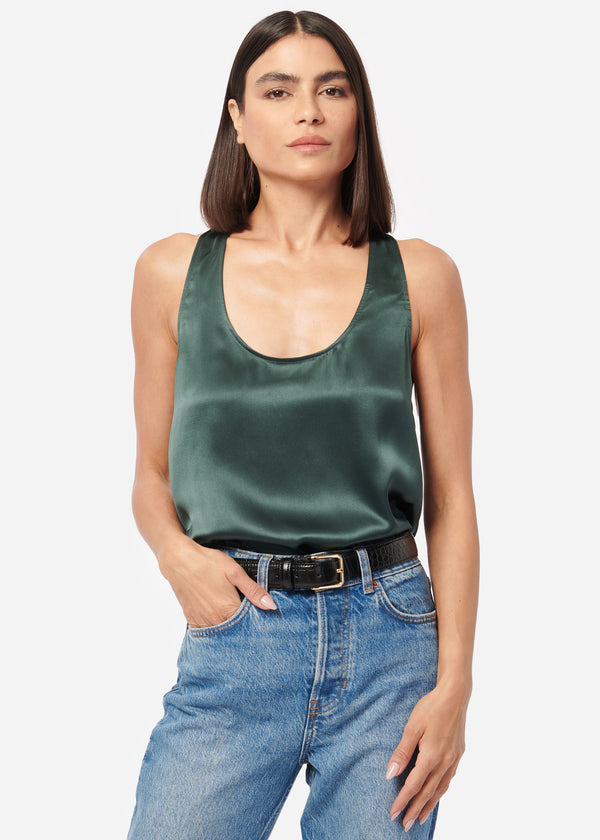 cami nyc Jane Silk Cami Hunter