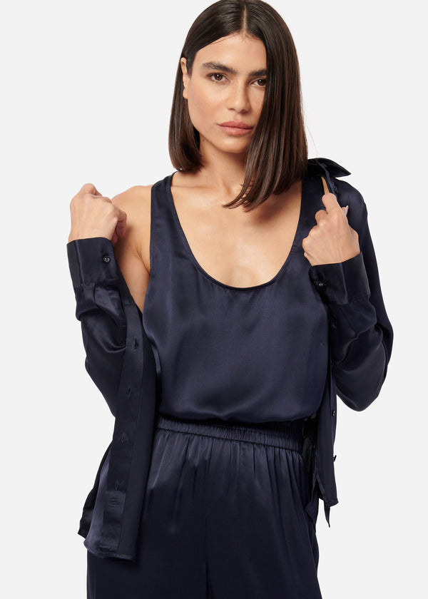 Cami Nyc Jane Silk Cami Navy