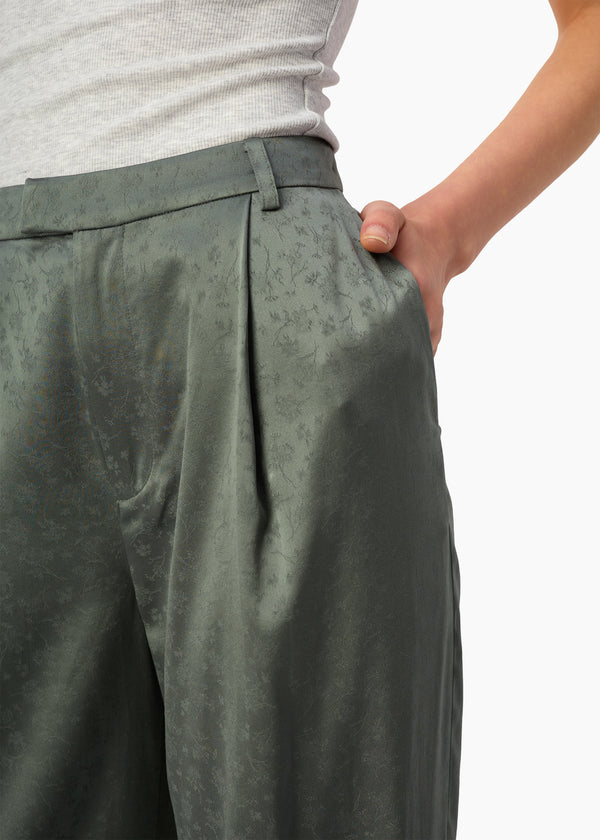 Cami Nyc Jasmina Mid Rise Jacquard Pant Bayou