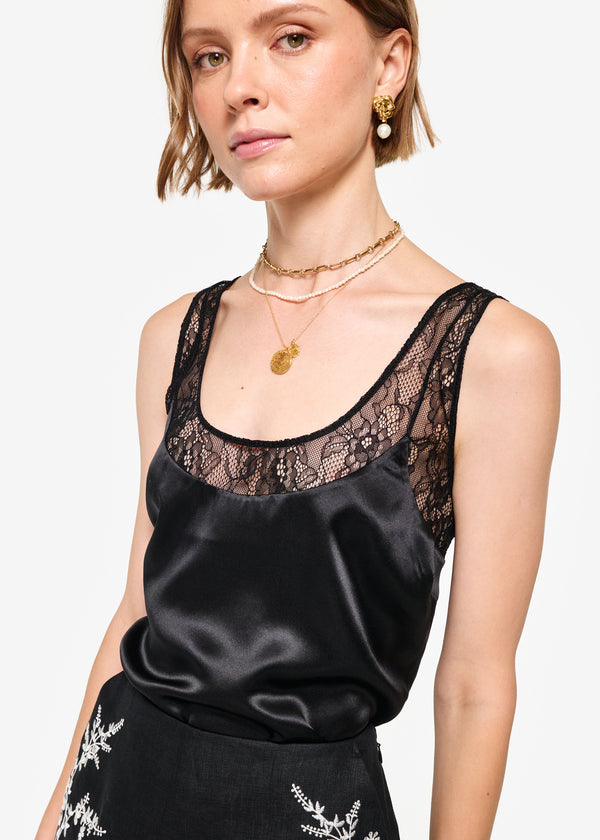 cami nyc Juna Camisole Black