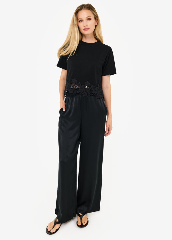 Cami Nyc Keanu Cotton Tee Black