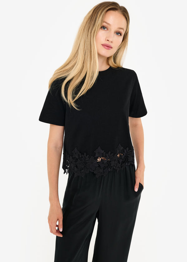 Cami Nyc Keanu Cotton Tee Black
