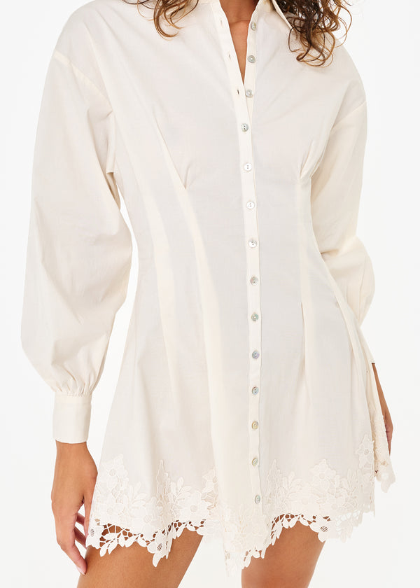 Cami Nyc Kimiko Mini Dress Macadamia