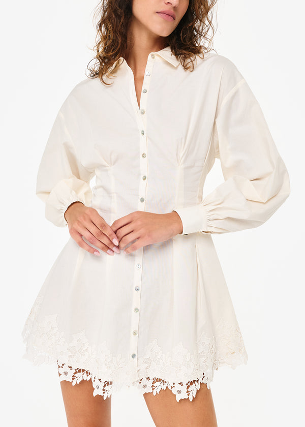 Cami Nyc Kimiko Mini Dress Macadamia