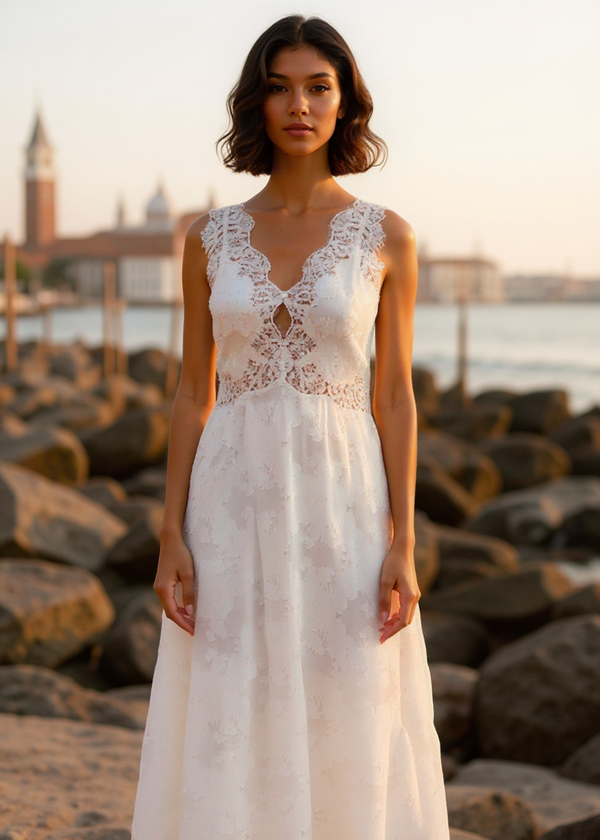 cami nyc Larysa Midi Dress Macadamia